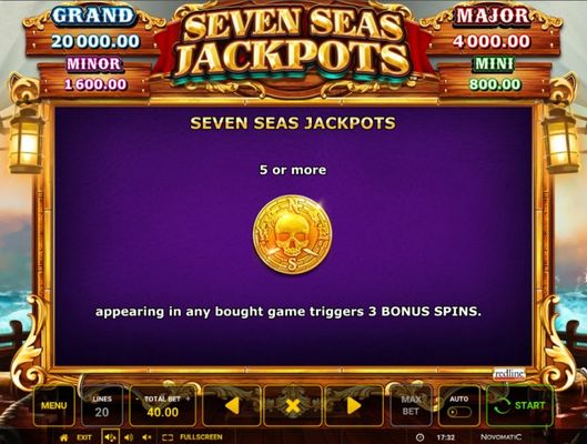 Seven Seas Jackpots :: Jackpot Rules