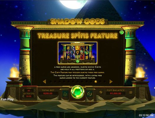 Shadow Gods :: Treasure Spins Feature