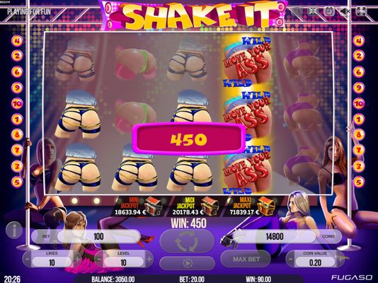 Shake It! :: Multiple winning combinations leads to a big win