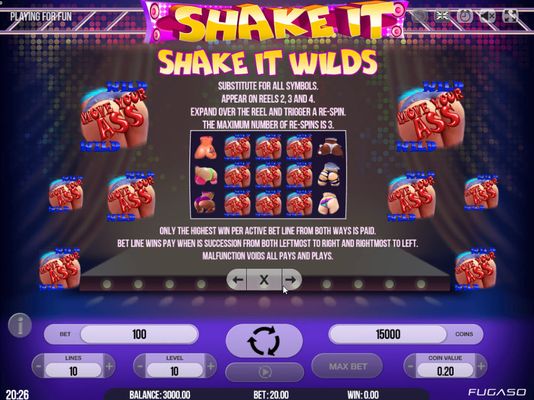 Shake It! :: Wild Symbols Rules