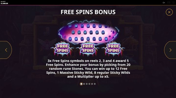 Shaman Spins :: Free Spins Rules