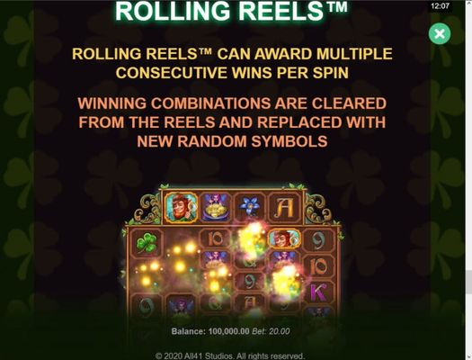 Rolling Reels Feature