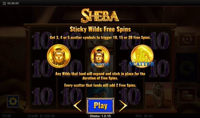Sticky Wilds Free Spins