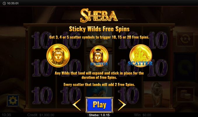 Sticky Wilds Free Spins