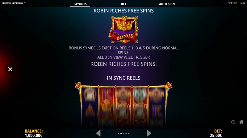 Sheriff of Nottingham :: Free Spins Rules