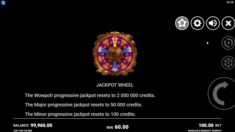 Sherlock & Moriarty Wow Pot :: Jackpot Wheel
