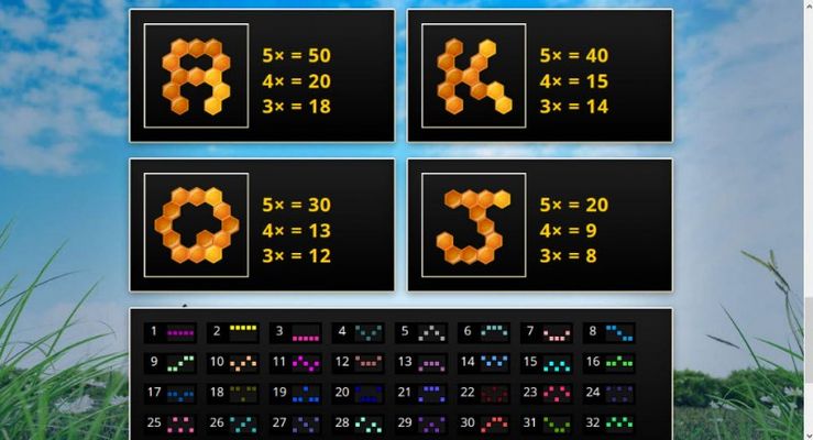 Paytable - Low Value Symbols