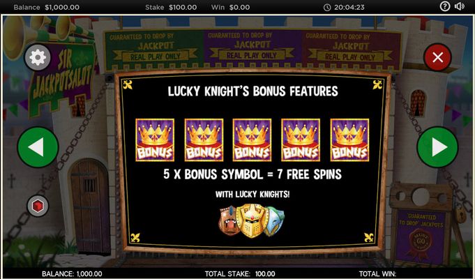 Sir Jackpot Alot :: Free Spin Rules