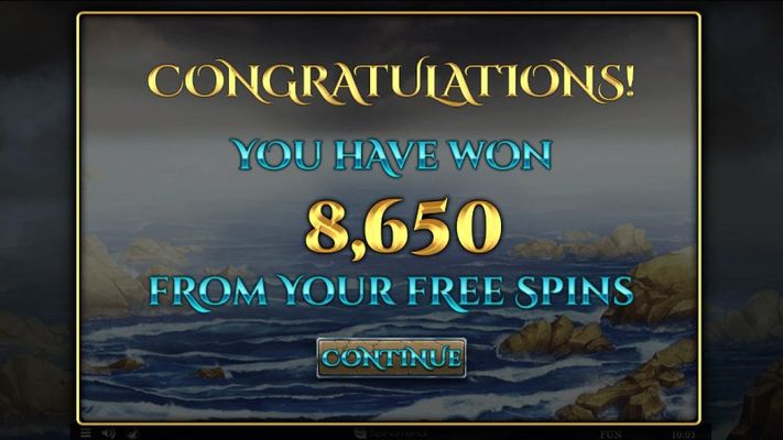 Sirens Treasures 15 Lines :: Total free spins payout