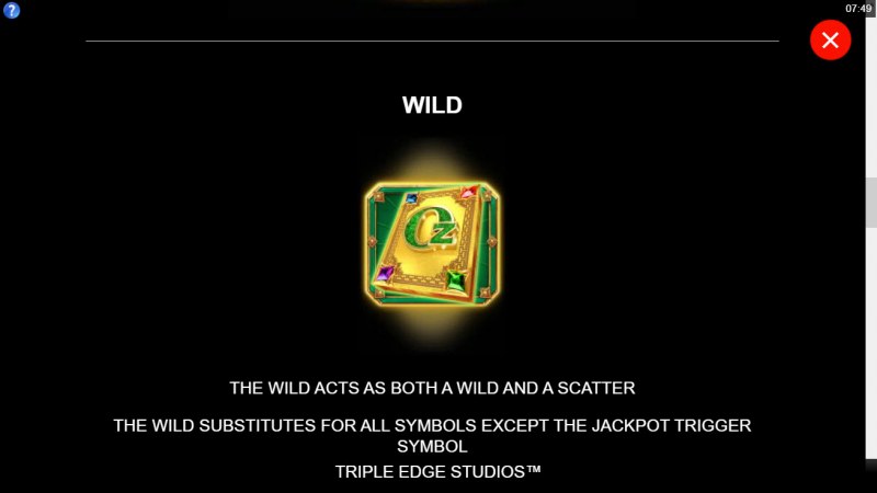 Sisters of Oz Jackpots :: Wild Symbol Rules