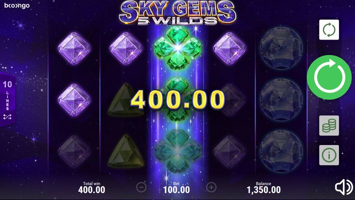 Sky Gems 5 Wilds :: Multiple winning paylines
