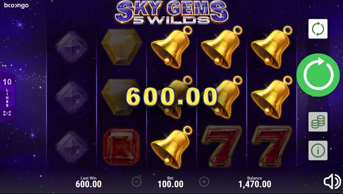 Sky Gems 5 Wilds :: Multiple winning paylines