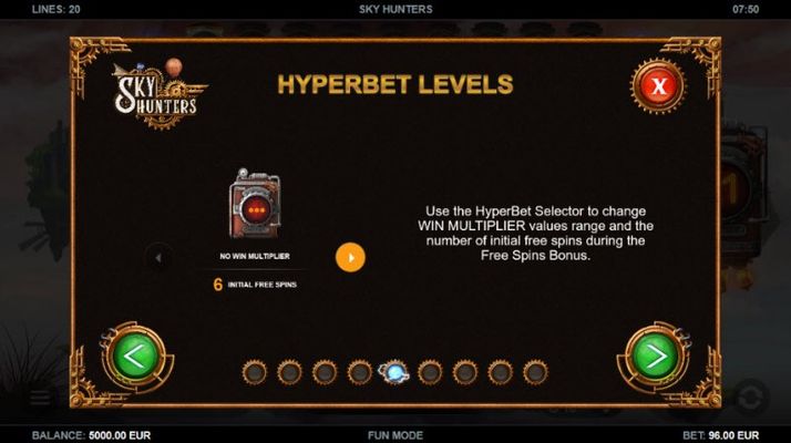 Sky Hunters :: Hyperbet Levels