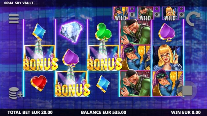 Scatter symbols triggers the free spins bonus feature