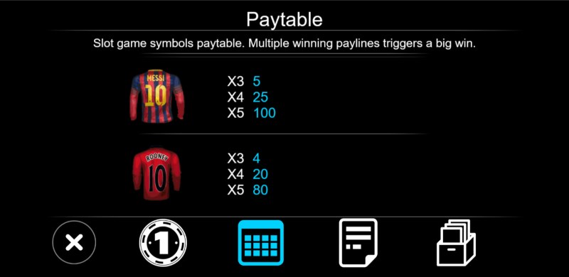 Paytable - Low Value Symbols