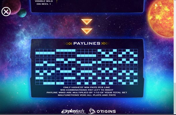 Paylines 1-20