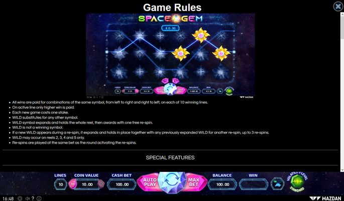Space Gem :: General Game Rules