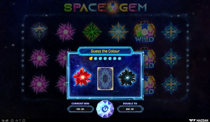 Space Gem :: Red or Black Gamble feature