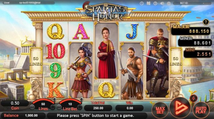 Sparta's Honor :: Main Game Board