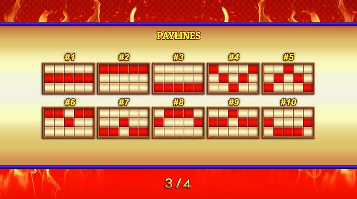 Paylines 1-10