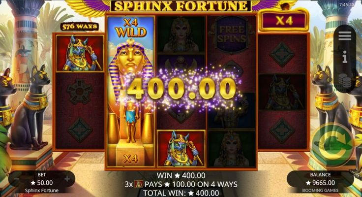 Sphinx Fortune :: 4X Wild Multiplier