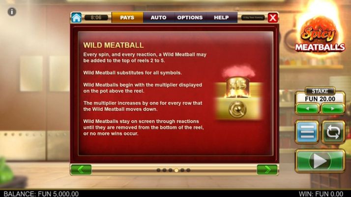 Spicy Meatballs Megaways :: Wild Meatball