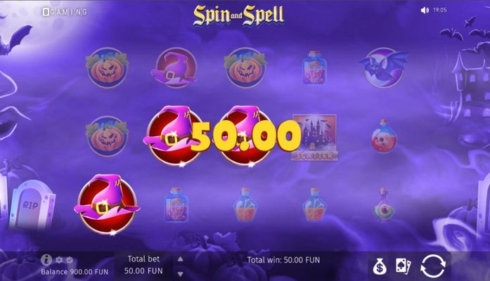 Spin and Spell :: A three of a kind win
