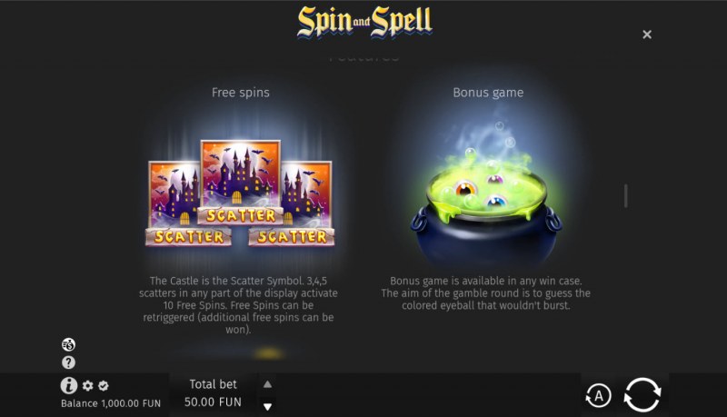 Spin and Spell :: Free Spin Feature Rules