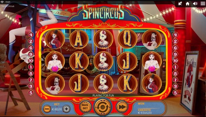Spin Circus :: Base Game Screen