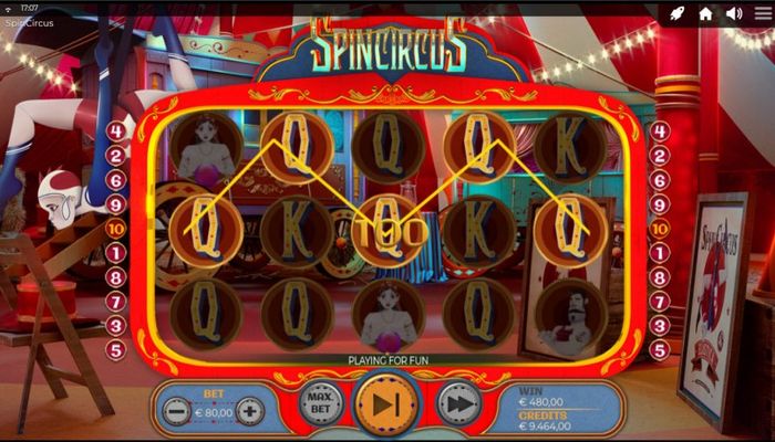 Spin Circus :: A five of a kind win