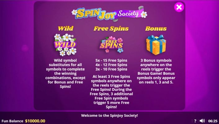 Spin Joy Society :: Wild and Scatter Rules