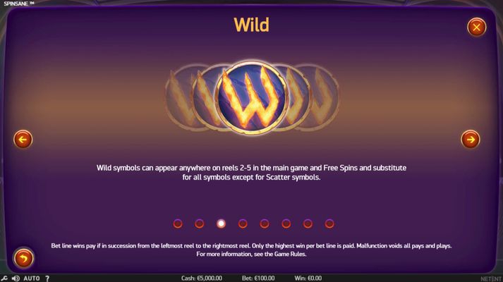 Spinsane :: Wild Symbols Rules