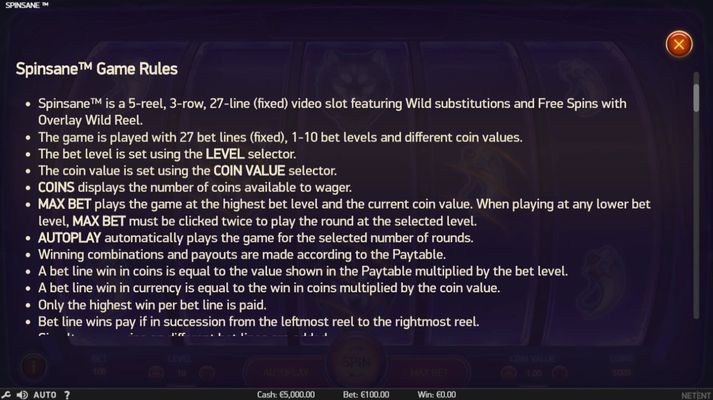 General Game Rules