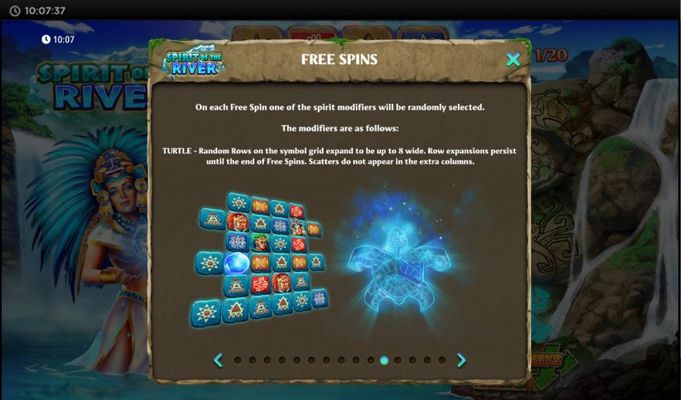 Spirit of the River :: Free Spin Feature Rules