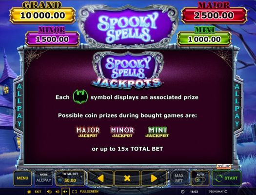 Spooky Spells :: Jackpot Rules