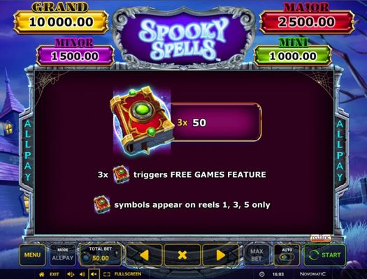Spooky Spells :: Scatter Symbol Rules
