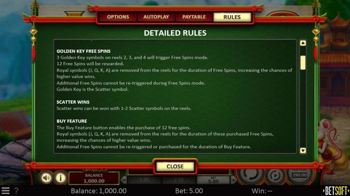 Spring Tails :: Feature Rules