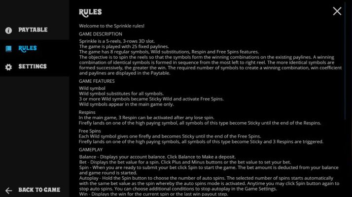 General Game Rules
