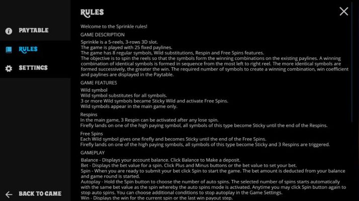 General Game Rules