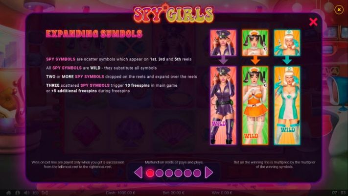 Spy Girls :: Wild Symbols Rules