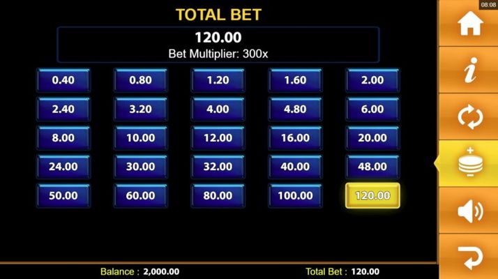 Available Betting Options