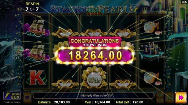 Total free spins payout