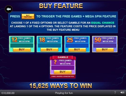 Buy Feature