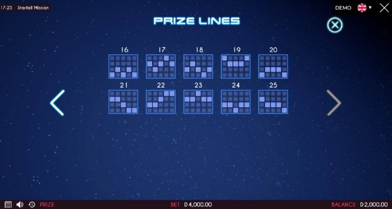 Prize Lines 16-25