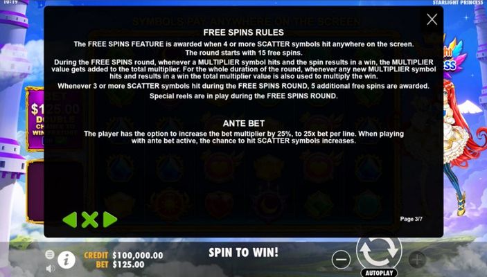 Free Spin Feature Rules