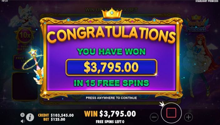 Total Free Spins Payout