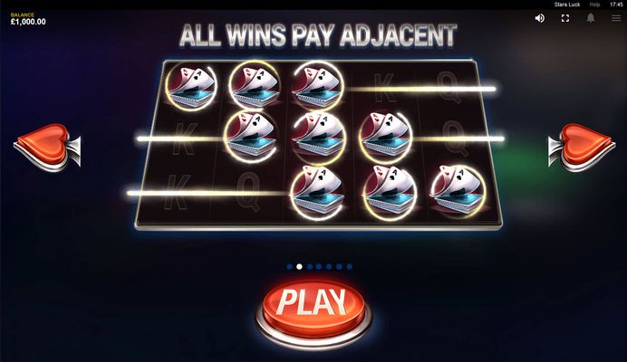Stars Luck :: All wins pay adjacent