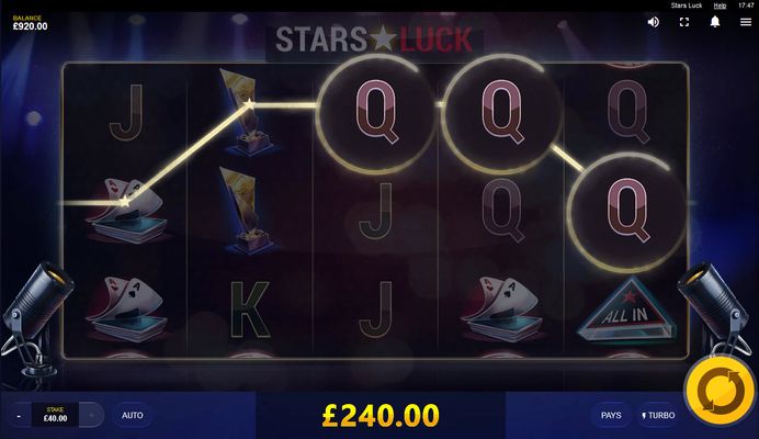 Stars Luck :: Multiple winning paylines