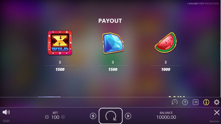 Paytable - High Value Symbols