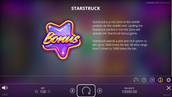 Starstruck :: Bonus Game Rules